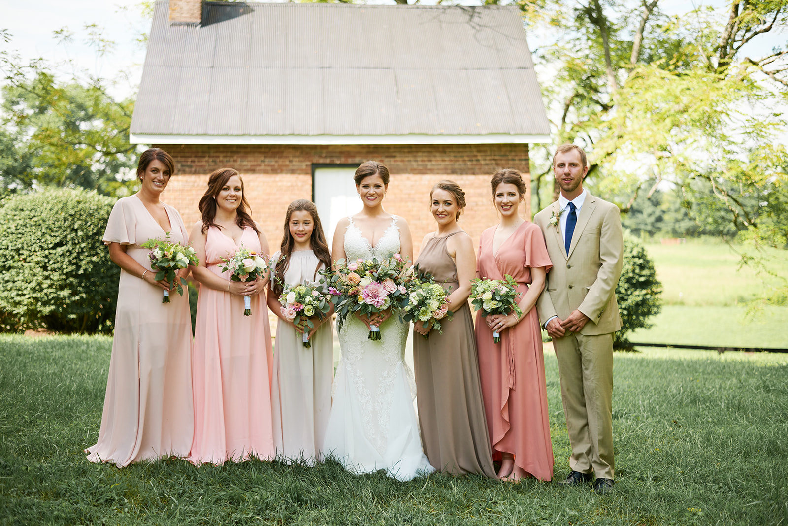 Southern glam bridal party